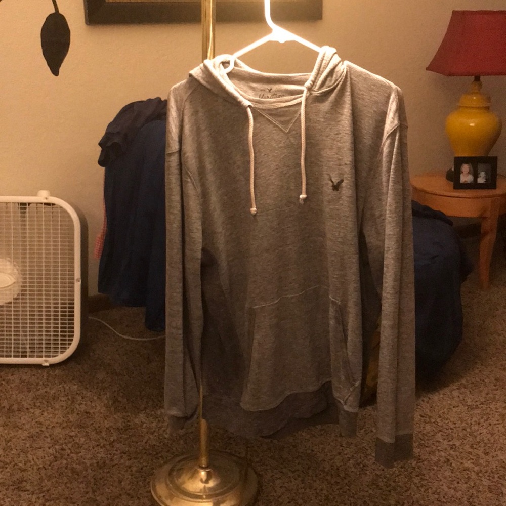 L (Gray) Aeropostale “Heritage” Thermal Hoodie